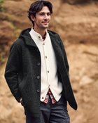 【ドゥクラッセ/DoCLASSE / MEN】のウール混ストレッチボア・フーデッドコート ダークネイビー|ID: prp329100004755764 ipo3291000000035991888