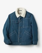 【ドゥクラッセ/DoCLASSE / MEN】の色落ち解消デニム風ボアライダージャケット ライトインディゴ|ID: prp329100004755771 ipo3291000000034399631