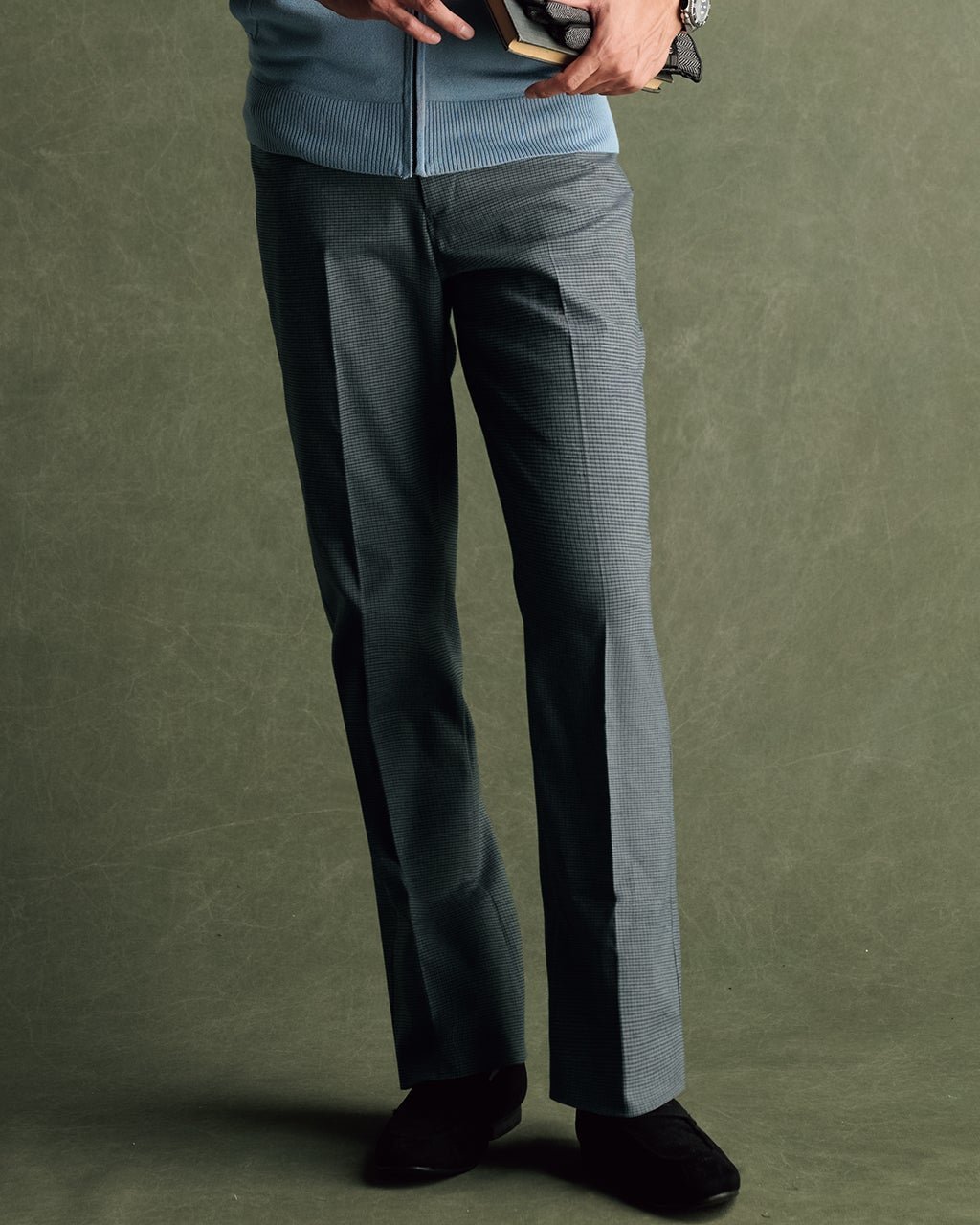 【ドゥクラッセ/DoCLASSE / MEN】のソフトサーモ千鳥柄セミワイドスラックス 人気、トレンドファッション・服の通販 founy(ファニー) 　ファッション　Fashion　メンズファッション　Fashion for Men　ボトムス　Bottoms　ストレッチ　Stretch, Stretchy Fabric　トレンド　Trend, Trending Now　メンズ　Men's, Menswear　リラックス　Relax, Relaxed Fit　ワイド　Wide, Wide Fit　エレガント 上品　Elegant　 other-1|ID: prp329100004755773 ipo3291000000034399644