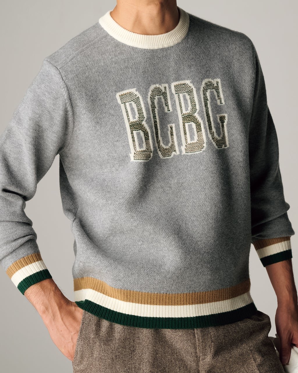 【ドゥクラッセ/DoCLASSE / MEN】のタウン&ゴルフBCBGジャカードニット インテリア・キッズ・メンズ・レディースファッション・服の通販 founy(ファニー) 　ファッション　Fashion　メンズファッション　Fashion for Men　トップス・カットソー　Cut & Sew Tops　ニット・セーター / 定番トップス　Knit Tops & Sweaters　なめらか　Smooth, Silky Texture　ゴルフ　Golf　ジャカード／ジャガード　Jacquard, Woven Pattern　メンズ　Men's, Menswear　軽量　Lightweight, Ultra Light　杢グレー|ID: prp329100004755775 ipo3291000000034399658