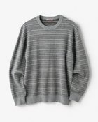 【ドゥクラッセ/DoCLASSE / MEN】のファインゲージジャカード編みクルーニット 人気、トレンドファッション・服の通販 founy(ファニー) ファッション Fashion メンズファッション Fashion for Men インナー Innerwear ジャカード／ジャガード Jacquard, Woven Pattern ジャケット Jacket, Outerwear セーター Sweater, Knitwear メンズ Men's, Menswear thumbnail グレーパターン|ID: prp329100004755778 ipo3291000000034399678