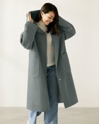 【ドゥクラッセ/DoCLASSE】のカシミヤ混ウールリバー・リバーフードコート 人気、トレンドファッション・服の通販 founy(ファニー) ファッション Fashion レディースファッション Fashion for Women アウター Coat / Outerwear Collection コート・ロングコート・ピーコート Long Coats, Peacoats & More スペシャル Special, Limited Edition 定番 Standard, Basic Item なめらか Smooth, Silky Texture ビッグ Big, Oversized フォルム Silhouette, Form ラグジュアリー Luxury, Elegant エレガント 上品 Elegant ビジネス 仕事 通勤 Business / Work / Commuting thumbnail モスグリーン|ID: prp329100004756932 ipo3291000000034411347