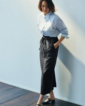 【ドゥクラッセ/DoCLASSE】 コットンツイル・ベイカー風スカート人気、トレンドファッション・服の通販 founy(ファニー) ファッション Fashion レディースファッション Fashion for Women スカート Skirts おすすめ Recommended / Our Picks なめらか Smooth, Silky Texture ストレート Straight, Straight Cut スマート Smart, Elegant ツイル Twist, Twisted Detail ドローコード Drawcord, Drawstring Cord ポケット Pocket, Pocket Detail |ID:prp329100004758114