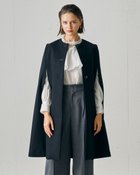 【ドゥクラッセ/DoCLASSE】のメルトンウール・ケープコート 人気、トレンドファッション・服の通販 founy(ファニー) ファッション Fashion レディースファッション Fashion for Women アウター Coat / Outerwear Collection コート・ロングコート・ピーコート Long Coats, Peacoats & More 新作・新入荷 New Arrivals / New In なめらか Smooth, Silky Texture インナー Innerwear エレガント 上品 Elegant クラシック Classic, Timeless Style スマート Smart, Elegant スリット Slit, Slit Detail ロング Long, Long-Length thumbnail ブラック|ID: prp329100004763867 ipo3291000000034485486