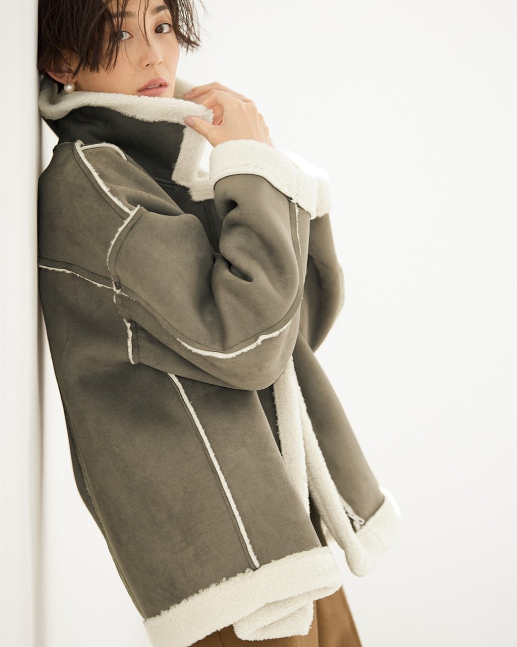 【ドゥクラッセ/DoCLASSE】のエコムートン・ライダースジャケット 人気、トレンドファッション・服の通販 founy(ファニー) 　ファッション　Fashion　レディースファッション　Fashion for Women　アウター　Coat / Outerwear Collection　レディースジャケット・軽アウター　Jackets　ライダースジャケット / レザースタイル　Riders Jackets & Biker Style　ジャケット　Jacket, Outerwear　ムートン　Shearling, Mouton　ライダース　Riders　 other-1|ID: prp329100004766753 ipo3291000000034516133