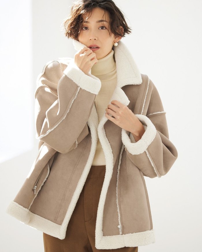 【ドゥクラッセ/DoCLASSE】のエコムートン・ライダースジャケット インテリア・キッズ・メンズ・レディースファッション・服の通販 founy(ファニー) https://founy.com/ ファッション Fashion レディースファッション Fashion for Women アウター Coat / Outerwear Collection レディースジャケット・軽アウター Jackets ライダースジャケット / レザースタイル Riders Jackets & Biker Style ジャケット Jacket, Outerwear ムートン Shearling, Mouton ライダース Riders |ID: prp329100004766753 ipo3291000000034788680