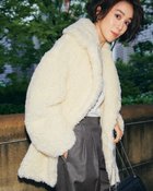 【ドゥクラッセ/DoCLASSE】のエコファー・ダブルブレストコート ホワイト|ID: prp329100004774645 ipo3291000000034725351