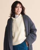 【ドゥクラッセ/DoCLASSE】のラムズウールニット・フードベスト 人気、トレンドファッション・服の通販 founy(ファニー) ファッション Fashion レディースファッション Fashion for Women アウター Coat / Outerwear Collection レディースジャケット・軽アウター Jackets 新作・新入荷 New Arrivals / New In ジャケット Jacket, Outerwear ストライプ Stripe, Striped Pattern フォルム Silhouette, Form ベスト Vest, Waistcoat 畦 Ribbed Knit thumbnail オフホワイト|ID: prp329100004775654 ipo3291000000034618571