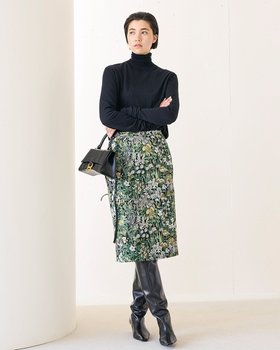 【ドゥクラッセ/DoCLASSE】 ボタニカルジャカード ・ナロースカート人気、トレンドファッション・服の通販 founy(ファニー) ファッション Fashion レディースファッション Fashion for Women スカート Skirts |ID:prp329100004775663