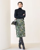 【ドゥクラッセ/DoCLASSE】のボタニカルジャカード ・ナロースカート 人気、トレンドファッション・服の通販 founy(ファニー) ファッション Fashion レディースファッション Fashion for Women スカート Skirts thumbnail グリーン・パターン|ID: prp329100004775663 ipo3291000000034618657