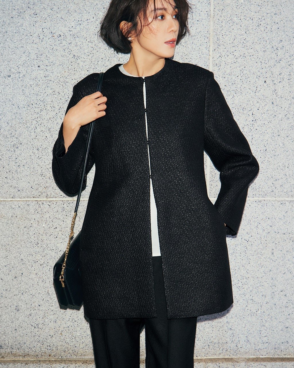 【ドゥクラッセ/DoCLASSE】のドビーツイード・ロングジャケット 人気、トレンドファッション・服の通販 founy(ファニー) ファッション Fashion レディースファッション Fashion for Women アウター Coat / Outerwear Collection レディースジャケット・軽アウター Jackets オケージョン Occasion Wear シェイプ Shape, Slim Fit ジャケット Jacket, Outerwear エレガント 上品 Elegant other-1|ID: prp329100004776850 ipo3291000000034630065