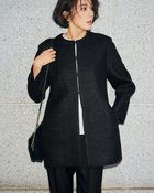 【ドゥクラッセ/DoCLASSE】のドビーツイード・ロングジャケット 人気、トレンドファッション・服の通販 founy(ファニー) ファッション Fashion レディースファッション Fashion for Women アウター Coat / Outerwear Collection レディースジャケット・軽アウター Jackets オケージョン Occasion Wear シェイプ Shape, Slim Fit ジャケット Jacket, Outerwear エレガント 上品 Elegant thumbnail ブラック|ID: prp329100004776850 ipo3291000000034725363