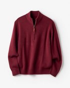 【ドゥクラッセ/DoCLASSE / MEN】の厳選ピュアカシミヤ・ハーフジップ ワイン|ID: prp329100004780920 ipo3291000000034686240