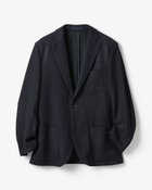 【ドゥクラッセ/DoCLASSE / MEN】の尾州の匠・ラッセル編みニットジャケット ネイビー|ID: prp329100004780921 ipo3291000000034686250