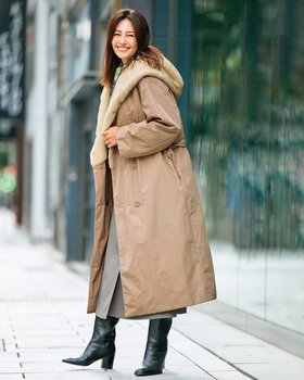 【ドゥクラッセ/DoCLASSE】のマジカルサーモ・エコファーショールコート 人気、トレンドファッション・服の通販 founy(ファニー) ファッション Fashion レディースファッション Fashion for Women アウター Coat / Outerwear Collection コート・ロングコート・ピーコート Long Coats, Peacoats & More エレガント 上品 Elegant ガウン Gown, Robe グログラン Grosgrain, Grosgrain Ribbon ショール Shawl, Wrap ダウン Down, Puffer 人気 Popular, Best Seller フォルム Silhouette, Form |ID:prp329100004780930