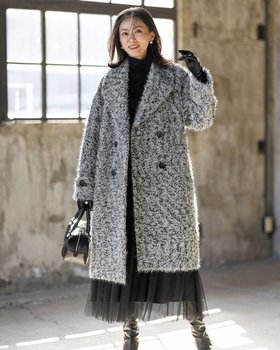 【ドゥクラッセ/DoCLASSE】のミックスツイード・ロングチェスターコート 人気、トレンドファッション・服の通販 founy(ファニー) ファッション Fashion レディースファッション Fashion for Women アウター Coat / Outerwear Collection コート・ロングコート・ピーコート Long Coats, Peacoats & More チェスターコート・ロング丈アウター Chester Coats / Chesterfield Long Coats ツイード Twill, Twill Weave ドレス Dress, One-Piece ミックス Mix, Mixed Style ワイド Wide, Wide Fit エレガント 上品 Elegant |ID:prp329100004780935