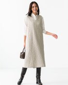 【ドゥクラッセ/DoCLASSE】のラメチェック・ジャンパースカート オフホワイト|ID:prp329100004780938