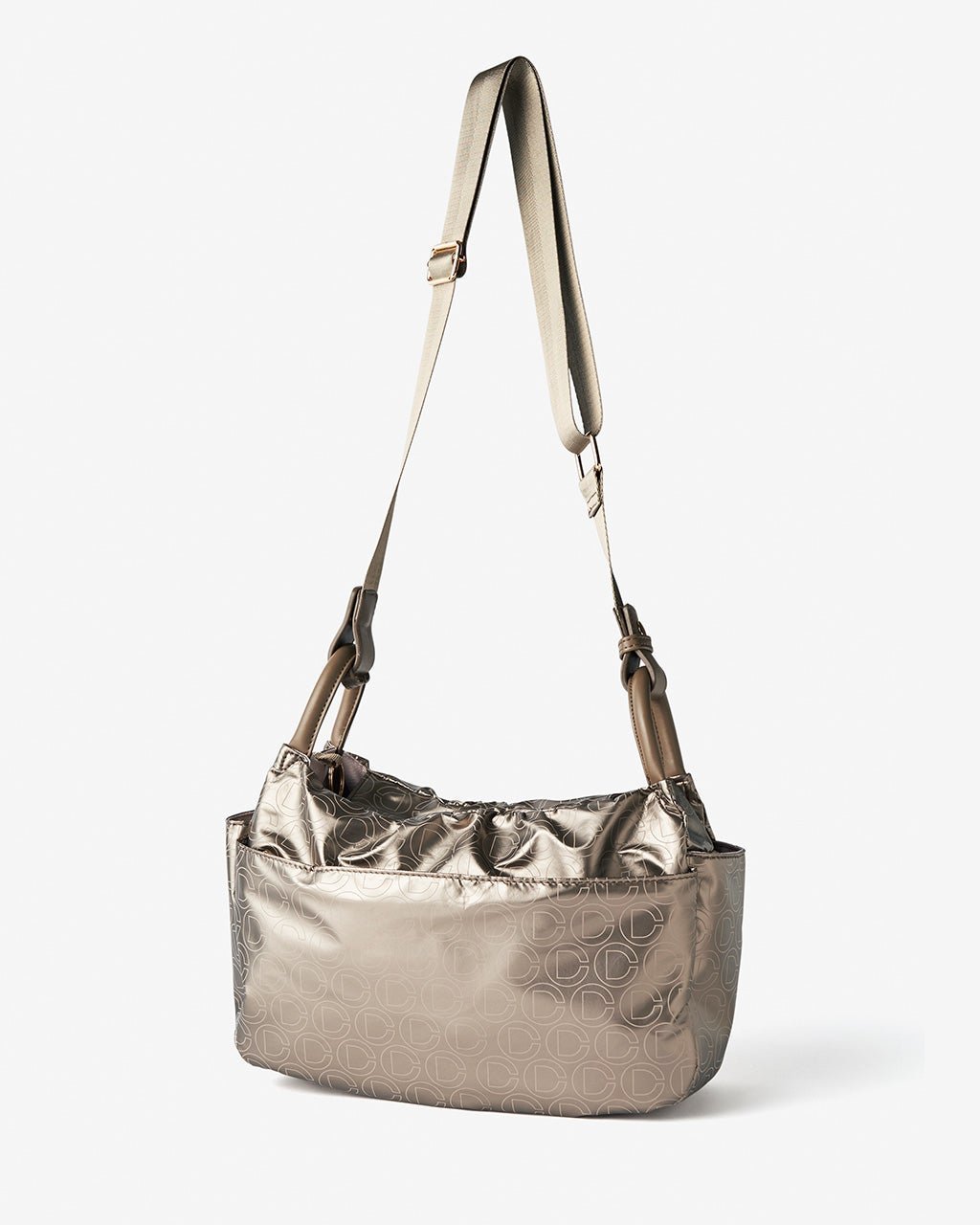 【ドゥクラッセ/DoCLASSE】のモノグラム柄・2WAYショルダーバッグ インテリア・キッズ・メンズ・レディースファッション・服の通販 founy(ファニー) 　ファッション　Fashion　レディースファッション　Fashion for Women　バッグ　Bags　レイングッズ・傘・晴雨兼用傘　Umbrellas & Rain Gear　コーティング　Coating, Coated Finish　ポケット　Pocket, Pocket Detail　日傘　Parasol, UV Umbrella　ブロンズ|ID: prp329100004780940 ipo3291000000034686432