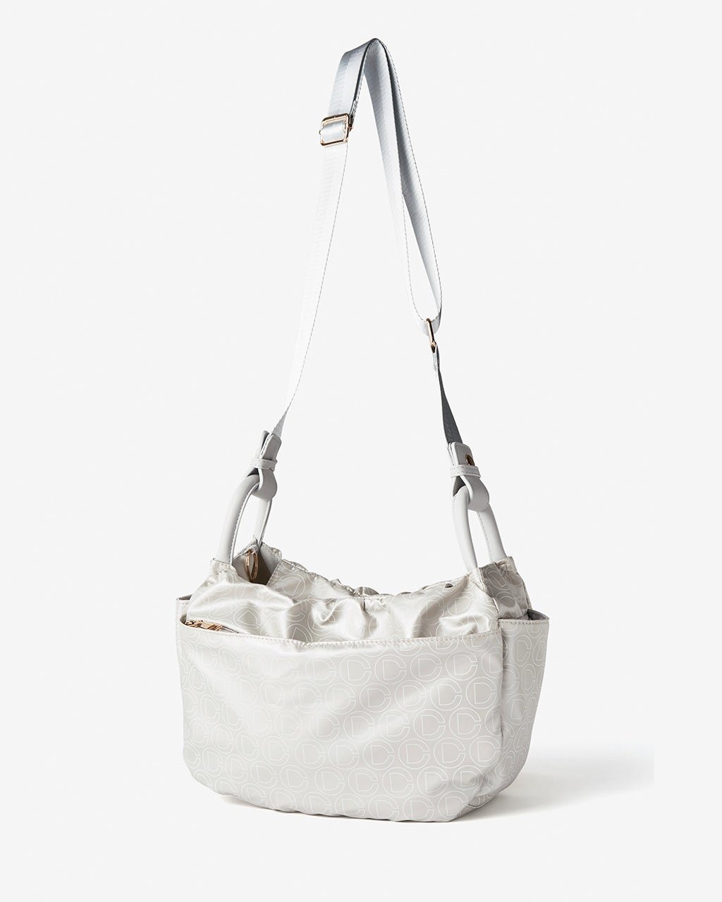 【ドゥクラッセ/DoCLASSE】のモノグラム柄・2WAYショルダーバッグ インテリア・キッズ・メンズ・レディースファッション・服の通販 founy(ファニー) 　ファッション　Fashion　レディースファッション　Fashion for Women　バッグ　Bags　レイングッズ・傘・晴雨兼用傘　Umbrellas & Rain Gear　コーティング　Coating, Coated Finish　ポケット　Pocket, Pocket Detail　日傘　Parasol, UV Umbrella　ライトグレー|ID: prp329100004780940 ipo3291000000034686433