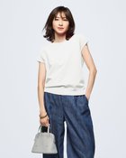 【ドゥクラッセ/DoCLASSE】のドライタッチニット・フレンチリブトップス 人気、トレンドファッション・服の通販 founy(ファニー) ファッション Fashion レディースファッション Fashion for Women トップス・カットソー Cut & Sew Tops ニット Knit Tops & Sweaters なめらか Smooth, Silky Texture コンパクト Compact, Small Size サマー Summer, Summer Style フォルム Silhouette, Form 人気 Popular, Best Seller thumbnail ホワイト|ID: prp329100004781986 ipo3291000000034696716