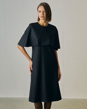 【ドゥクラッセ/DoCLASSE】 プレミアムジャージー・ケープワンピース人気、トレンドファッション・服の通販 founy(ファニー) ファッション Fashion レディースファッション Fashion for Women ワンピース Dresses 新作・新入荷 New Arrivals / New In なめらか Smooth, Silky Texture フェミニン Feminine, Girly メルトン Melton, Heavy Wool |ID:prp329100004781988