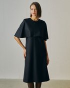 【ドゥクラッセ/DoCLASSE】のプレミアムジャージー・ケープワンピース 人気、トレンドファッション・服の通販 founy(ファニー) ファッション Fashion レディースファッション Fashion for Women ワンピース Dresses 新作・新入荷 New Arrivals / New In なめらか Smooth, Silky Texture フェミニン Feminine, Girly メルトン Melton, Heavy Wool thumbnail ブラック|ID: prp329100004781988 ipo3291000000034696730
