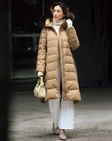 【ドゥクラッセ/DoCLASSE】の美配色・エコファー付き立体ダウンコート 人気、トレンドファッション・服の通販 founy(ファニー) ファッション Fashion レディースファッション Fashion for Women アウター Coat / Outerwear Collection コート・ロングコート・ピーコート Long Coats, Peacoats & More ダウンジャケット・軽量ダウン Warm & Lightweight Down Jackets ダウン Down, Puffer |ID:prp329100004787169