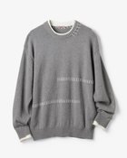 【ドゥクラッセ/DoCLASSE / MEN】のカシミヤ混ハンドステッチクルーセーター 杢グレー|ID: prp329100004787171 ipo3291000000034746301