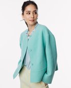 【ドゥクラッセ/DoCLASSE】のカシミヤ混ウールリバー/ノーカラージャケット 人気、トレンドファッション・服の通販 founy(ファニー) ファッション Fashion レディースファッション Fashion for Women アウター Coat / Outerwear Collection レディースジャケット・軽アウター Jackets ノーカラージャケット / シンプル上品コーデ Collarless Jackets シンプル Simple, Minimal ジャケット Jacket, Outerwear ストール Stole, Wrap 雑誌 Magazine, Fashion Magazine タートルネック Turtleneck, High Neck ダブル Double, Double-Breasted なめらか Smooth, Silky Texture ハンド Hand, Handmade フェイス Face, Facial Design ワーク Workwear, Utility Style thumbnail ミントグリーン|ID: prp329100004793304 ipo3291000000034779467