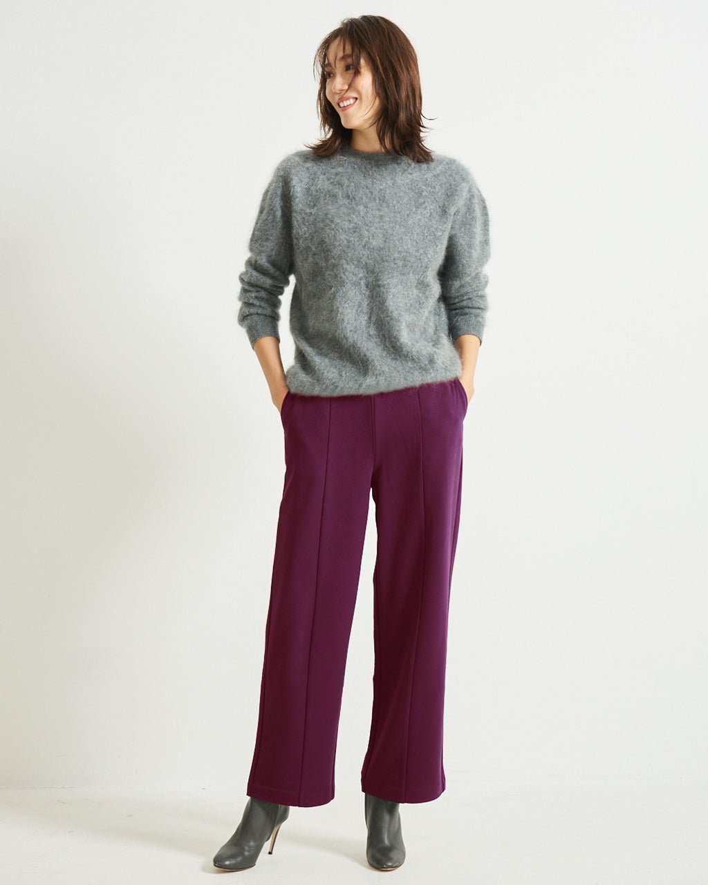 【ドゥクラッセ/DoCLASSE】のプレミアサーモN・ストレート64cm インテリア・キッズ・メンズ・レディースファッション・服の通販 founy(ファニー) 　ファッション　Fashion　レディースファッション　Fashion for Women　パンツ　Pants & Trousers　ストレッチ　Stretch, Stretchy Fabric　ストレート　Straight, Straight Cut　センター　Center, Center Line　タイツ　Tights, Legwear　フロント　Front, Front Design　ポケット　Pocket, Pocket Detail　エレガント 上品　Elegant　人気　Popular, Best Seller　ボルドー|ID: prp329100004796213 ipo3291000000034797236