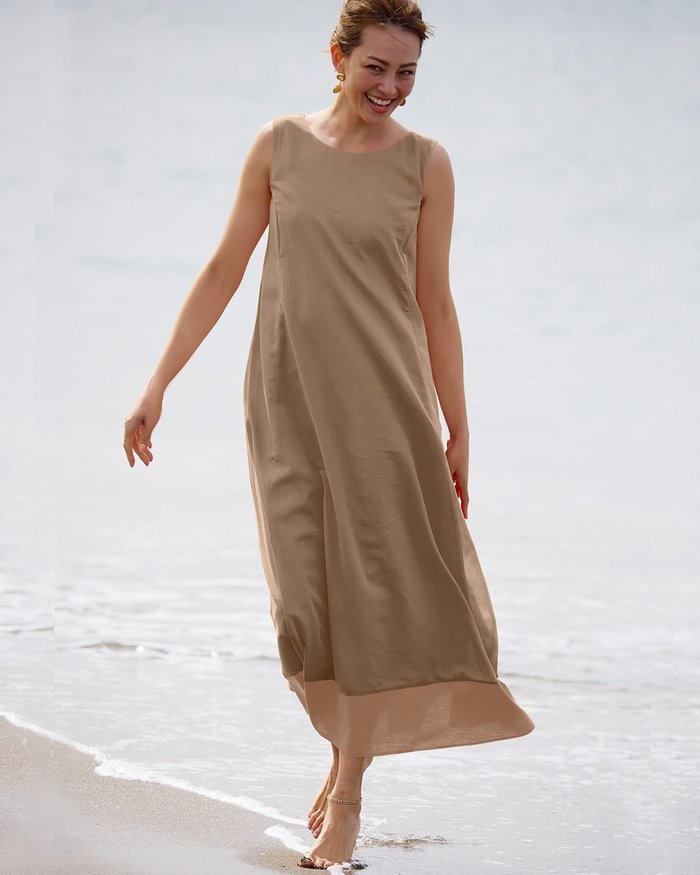 【ドゥクラッセ/DoCLASSE】のコットンボイル・テントラインワンピース インテリア・キッズ・メンズ・レディースファッション・服の通販 founy(ファニー) https://founy.com/ ファッション Fashion レディースファッション Fashion for Women ワンピース Dresses シンプル Simple, Minimal 夏 Summer |ID: prp329100004796215 ipo3291000000034797241