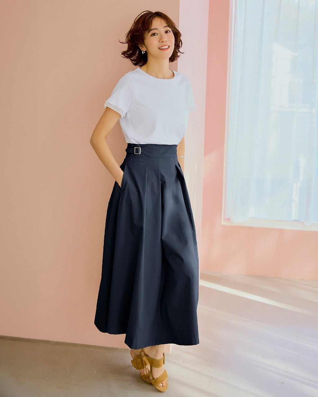 【ドゥクラッセ/DoCLASSE】のソフトチノ・グルカ風スカート 人気、トレンドファッション・服の通販 founy(ファニー) ファッション Fashion レディースファッション Fashion for Women スカート Skirts ロング Long, Long-Length other-1|ID: prp329100004797456 ipo3291000000034807871