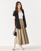 【ドゥクラッセ/DoCLASSE】のソフトチノ・グルカ風スカート 人気、トレンドファッション・服の通販 founy(ファニー) ファッション Fashion レディースファッション Fashion for Women スカート Skirts ロング Long, Long-Length thumbnail ベージュ|ID: prp329100004797456 ipo3291000000034807873