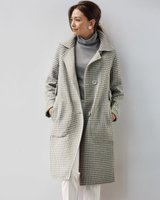 【ドゥクラッセ/DoCLASSE】のダブルフェイス・リバーステンカラーコート 人気、トレンドファッション・服の通販 founy(ファニー) ファッション Fashion レディースファッション Fashion for Women アウター Coat / Outerwear Collection コート・ロングコート・ピーコート Long Coats, Peacoats & More エレガント 上品 Elegant シンプル Simple, Minimal ダブル Double, Double-Breasted なめらか Smooth, Silky Texture フェイス Face, Facial Design リバーシブル Reversible, Two-Sided |ID:prp329100004801515