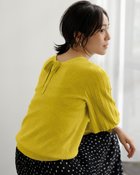 【ドゥクラッセ/DoCLASSE】のシルクフィール・バックリボンプルオーバー サフラン|ID: prp329100004805087 ipo3291000000034866311