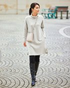 【ドゥクラッセ/DoCLASSE】のマシュマロ裏毛スウェット・チュニック 人気、トレンドファッション・服の通販 founy(ファニー) ファッション Fashion レディースファッション Fashion for Women トップス・カットソー Cut & Sew Tops シャツ・ブラウス・オフィスカジュアル Elegant Blouses & Button-Ups レディースパーカー・カジュアルフーディー Casual Hoodies & Sweatshirts ロングTシャツ・Tシャツ Longline T-Shirts & Tees スウェット・クルーネックトップス Sweatshirts & Crewnecks / Relaxed Fit Sweat Tops カットソー・ベーシックTシャツ Cut-and-Sewn Tops / Stretch Tees & Basics なめらか Smooth, Silky Texture アクリル Acrylic Material カットソー Cut and Sewn Top スウェット / スエット Sweatshirt, Sweatwear スリット Slit, Slit Detail チュニック Tunic, Long Top A/W・秋冬 Autumn/Winter thumbnail ライトグレー|ID: prp329100004805096 ipo3291000000034866438