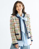 【ドゥクラッセ/DoCLASSE】のファンシーツイード・デニムトリムジャケット 人気、トレンドファッション・服の通販 founy(ファニー) ファッション Fashion レディースファッション Fashion for Women アウター Coat / Outerwear Collection レディースジャケット・軽アウター Jackets 新作・新入荷 New Arrivals / New In ジャケット Jacket, Outerwear ツイード Twill, Twill Weave デニム Denim, Jeans Material トリミング Trimming, Decorative Edge ワーク Workwear, Utility Style エレガント 上品 Elegant thumbnail マルチ|ID: prp329100004808832 ipo3291000000034899693