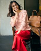 【ドゥクラッセ/DoCLASSE】のストレッチニット・袖ボタンボートネック 人気、トレンドファッション・服の通販 founy(ファニー) ファッション Fashion レディースファッション Fashion for Women トップス・カットソー Cut & Sew Tops ニット Knit Tops & Sweaters 新作・新入荷 New Arrivals / New In なめらか Smooth, Silky Texture シンプル Simple, Minimal ストレッチ Stretch, Stretchy Fabric セーター Sweater, Knitwear ロング Long, Long-Length エレガント 上品 Elegant thumbnail ライトピンク|ID: prp329100004808833 ipo3291000000034899696