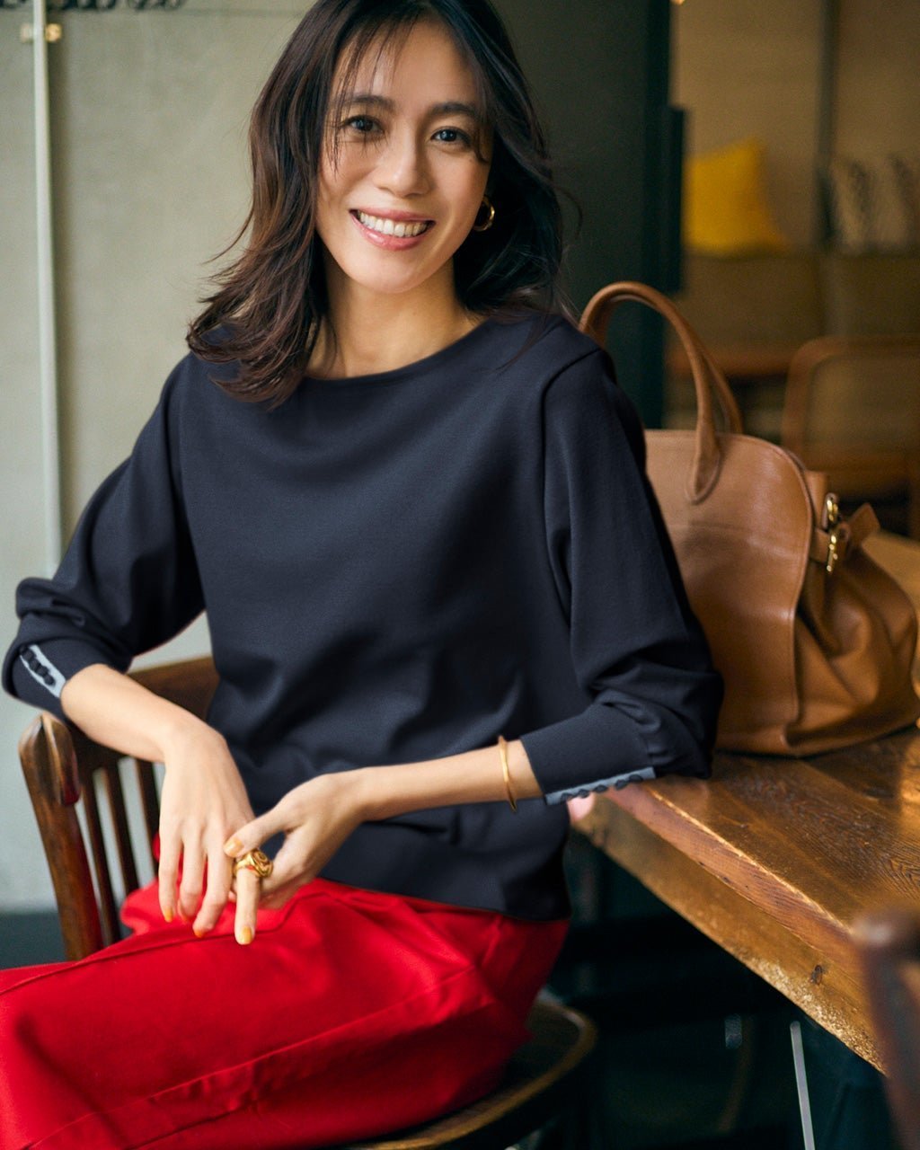 【ドゥクラッセ/DoCLASSE】のストレッチニット・袖ボタンボートネック 人気、トレンドファッション・服の通販 founy(ファニー) 　ファッション　Fashion　レディースファッション　Fashion for Women　トップス・カットソー　Cut & Sew Tops　ニット　Knit Tops & Sweaters　おすすめ　Recommended / Our Picks　なめらか　Smooth, Silky Texture　シンプル　Simple, Minimal　ストレッチ　Stretch, Stretchy Fabric　セーター　Sweater, Knitwear　ロング　Long, Long-Length　エレガント 上品　Elegant　 other-1|ID: prp329100004808833 ipo3291000000035192774