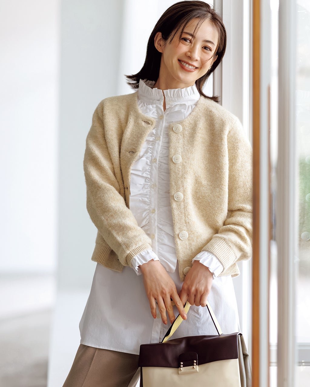 【ドゥクラッセ/DoCLASSE】のパイルニット・アルパカ混カーディガン 人気、トレンドファッション・服の通販 founy(ファニー) 　ファッション　Fashion　レディースファッション　Fashion for Women　トップス・カットソー　Cut & Sew Tops　ニット　Knit Tops & Sweaters　カーディガン・羽織り　Layered Style Cardigans　新作・新入荷　New Arrivals / New In　なめらか　Smooth, Silky Texture　カーディガン　Cardigan, Knitwear　ストレート　Straight, Straight Cut　フロント　Front, Front Design　 other-1|ID: prp329100004808836 ipo3291000000034899711