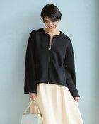 【ドゥクラッセ/DoCLASSE】の綾目ダンボールニット・ジップアップブルゾン 人気、トレンドファッション・服の通販 founy(ファニー) ファッション Fashion レディースファッション Fashion for Women アウター Coat / Outerwear Collection レディースジャケット・軽アウター Jackets ブルゾンジャケット・スポーティアウター Blouson Jackets おすすめ Recommended / Our Picks カットソー Cut and Sewn Top カーディガン Cardigan, Knitwear ジャケット Jacket, Outerwear セットアップ Set-Up, Coordinated Outfit ブルゾン Blouson, Bomber Jacket メタル Metal, Metal Parts 秋 Autumn thumbnail ブラック|ID: prp329100004812025 ipo3291000000034931784