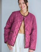 【ドゥクラッセ/DoCLASSE】のキルティング・ノーカラージャケット ワイン|ID: prp329100004812027 ipo3291000000035014124