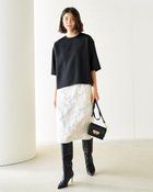 【ドゥクラッセ/DoCLASSE】のシャイニージャカード・ナロースカート 人気、トレンドファッション・服の通販 founy(ファニー) ファッション Fashion レディースファッション Fashion for Women スカート Skirts ジャカード／ジャガード Jacquard, Woven Pattern ジャケット Jacket, Outerwear スマート Smart, Elegant スリーブ Sleeve, Long Sleeve / Short Sleeve セットアップ Set-Up, Coordinated Outfit フォルム Silhouette, Form フラワー Flower, Floral プリント Print, Printed Pattern エレガント 上品 Elegant 無地 Plain, Solid Color thumbnail ライトベージュ|ID: prp329100004812029 ipo3291000000034931819