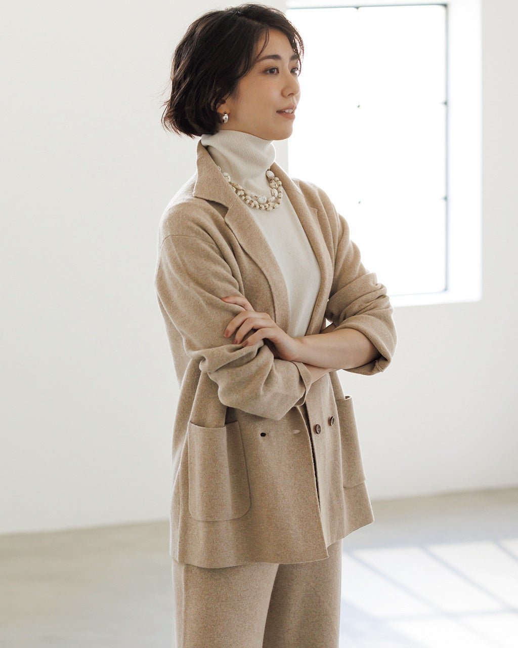 【ドゥクラッセ/DoCLASSE】のイタリア糸・カシミヤ混ニットジャケット 人気、トレンドファッション・服の通販 founy(ファニー) 　ファッション　Fashion　レディースファッション　Fashion for Women　アウター　Coat / Outerwear Collection　レディースジャケット・軽アウター　Jackets　おすすめ　Recommended / Our Picks　なめらか　Smooth, Silky Texture　イタリア　Italy　カーディガン　Cardigan, Knitwear　ジャケット　Jacket, Outerwear　セットアップ　Set-Up, Coordinated Outfit　ミラノリブ　Milano Rib, Milano Stitch　エレガント 上品　Elegant　今季　This Season, Current Season　ビジネス 仕事 通勤　Business / Work / Commuting　雑誌　Magazine, Fashion Magazine　 other-1|ID: prp329100004814885 ipo3291000000034971827