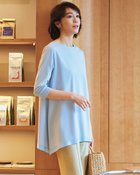 【ドゥクラッセ/DoCLASSE】のイレギュラーヘム・チュニック/7分袖 人気、トレンドファッション・服の通販 founy(ファニー) ファッション Fashion レディースファッション Fashion for Women トップス・カットソー Cut & Sew Tops グログラン Grosgrain, Grosgrain Ribbon ダウン Down, Puffer チュニック Tunic, Long Top ドレープ Drape, Draping Fabric thumbnail サックス|ID: prp329100004816124 ipo3291000000034982456