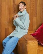 【ドゥクラッセ/DoCLASSE】のストレッチタム・タートルチュニックニット 人気、トレンドファッション・服の通販 founy(ファニー) ファッション Fashion レディースファッション Fashion for Women トップス・カットソー Cut & Sew Tops ニット Knit Tops & Sweaters セーター Sweater, Knitwear thumbnail ペールブルー|ID: prp329100004816125 ipo3291000000034982468