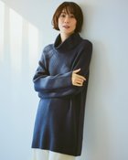 【ドゥクラッセ/DoCLASSE】のストレッチタム・タートルチュニックニット 人気、トレンドファッション・服の通販 founy(ファニー) ファッション Fashion レディースファッション Fashion for Women トップス・カットソー Cut & Sew Tops ニット Knit Tops & Sweaters セーター Sweater, Knitwear thumbnail ネイビー|ID: prp329100004816125 ipo3291000000034982469