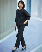 【ドゥクラッセ/DoCLASSE】のトリアセスキューバ・スタイルアップパンツ 人気、トレンドファッション・服の通販 founy(ファニー) ファッション Fashion レディースファッション Fashion for Women セットアップ Matching Sets レディースパンツ・ボトムス Pants & Trousers / Bottoms ストレッチ Stretch, Stretchy Fabric スマート Smart, Elegant セットアップ Set-Up, Coordinated Outfit バランス Balance, Style Balance フォルム Silhouette, Form エレガント 上品 Elegant thumbnail ネイビー|ID: prp329100004817328 ipo3291000000034993640