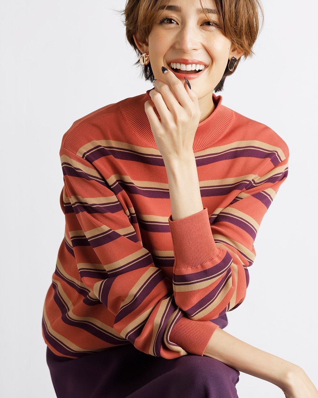 【ドゥクラッセ/DoCLASSE】のハイツイストニット・ハイネック 人気、トレンドファッション・服の通販 founy(ファニー) 　ファッション　Fashion　レディースファッション　Fashion for Women　トップス・カットソー　Cut & Sew Tops　ニット　Knit Tops & Sweaters　セーター　Sweater, Knitwear　ツイード　Twill, Twill Weave　エレガント 上品　Elegant　ビジネス 仕事 通勤　Business / Work / Commuting　 other-1|ID: prp329100004818251 ipo3291000000035005366