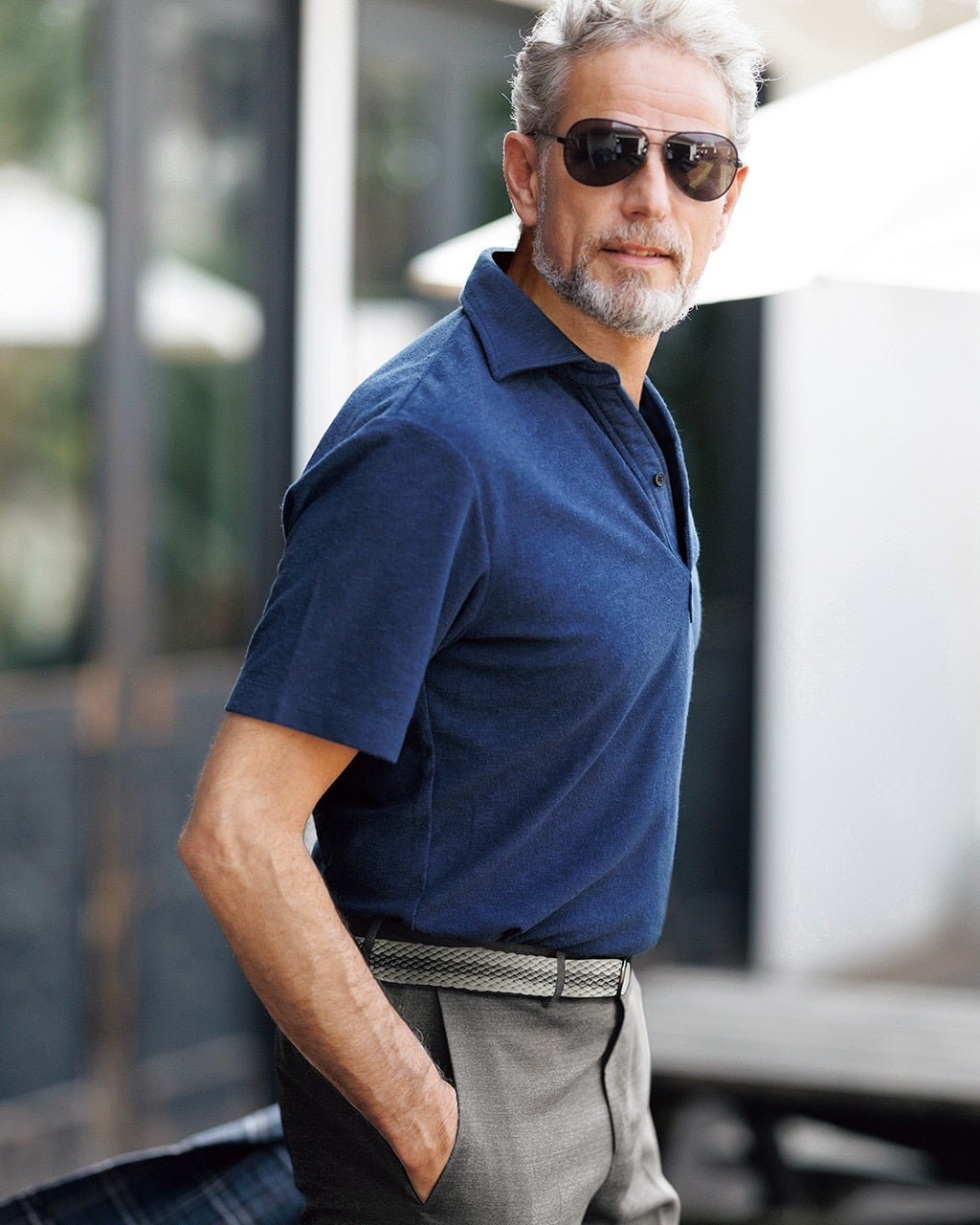 【ドゥクラッセ/DoCLASSE / MEN】のリネン混スラブパイルポロ インテリア・キッズ・メンズ・レディースファッション・服の通販 founy(ファニー) 　ファッション　Fashion　メンズファッション　Fashion for Men　トップス・カットソー　Cut & Sew Tops　メンズシャツ　Shirts　ポロシャツ / きれいめカジュアルスタイル　Polo Shirts　メンズ　Men's, Menswear　リネン　Linen, Linen Fabric　ネイビー|ID: prp329100004819137 ipo3291000000035014049